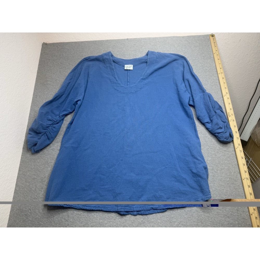 Oh My Gauze Oversize Lagenlook Boho Gauze 2 minimalist Blue